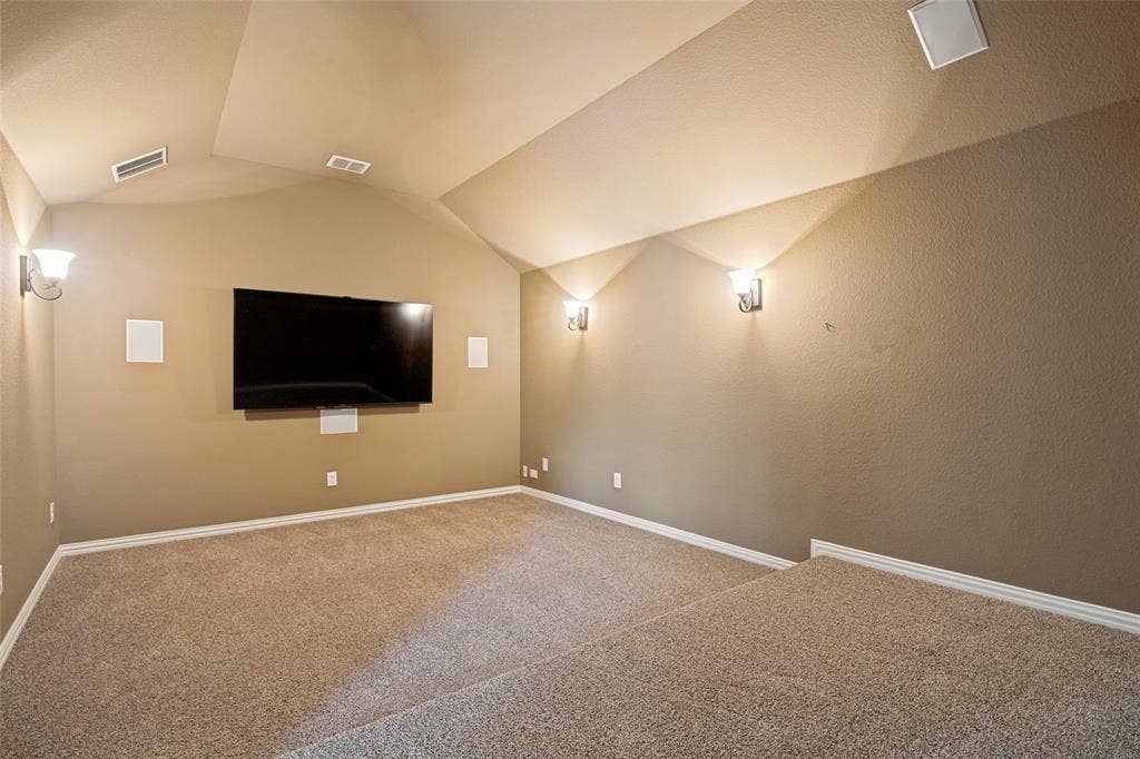 10002 Edgeway Circle, Rowlett, TX 75089 Media theater. All equipment remains.