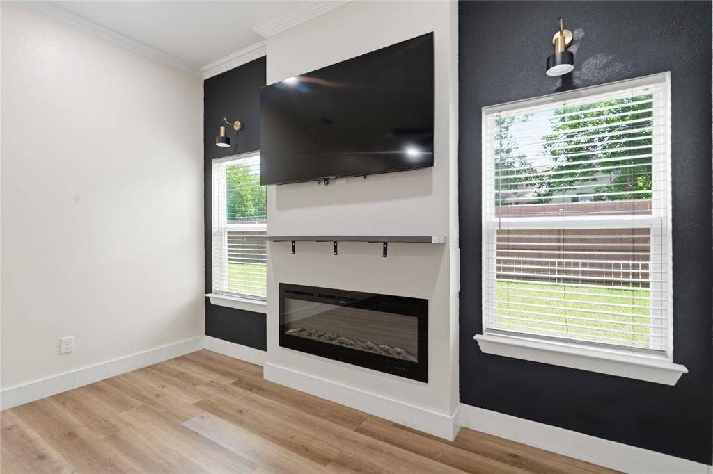 Fireplace in living room