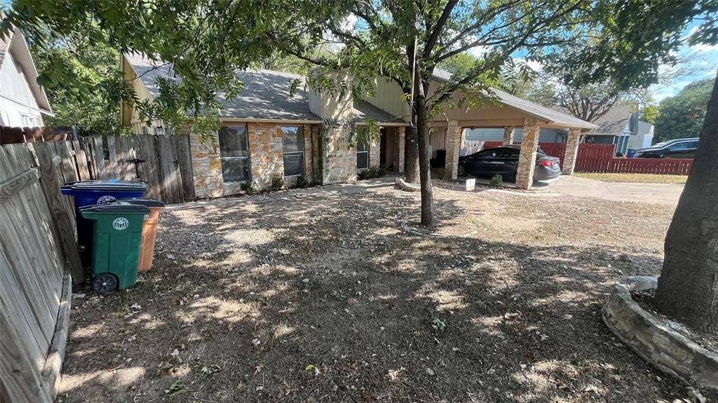 Front Yard View of Duplex