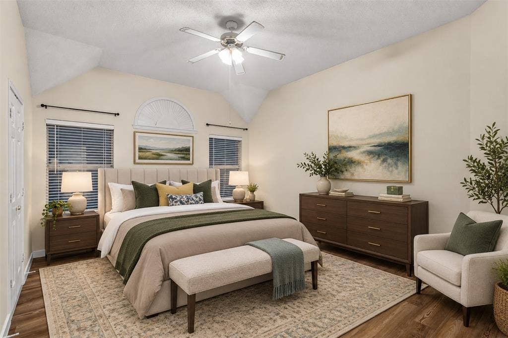 1409 Autumnmist Drive, Allen, TX 75002 Virtually staged primary bedroom
