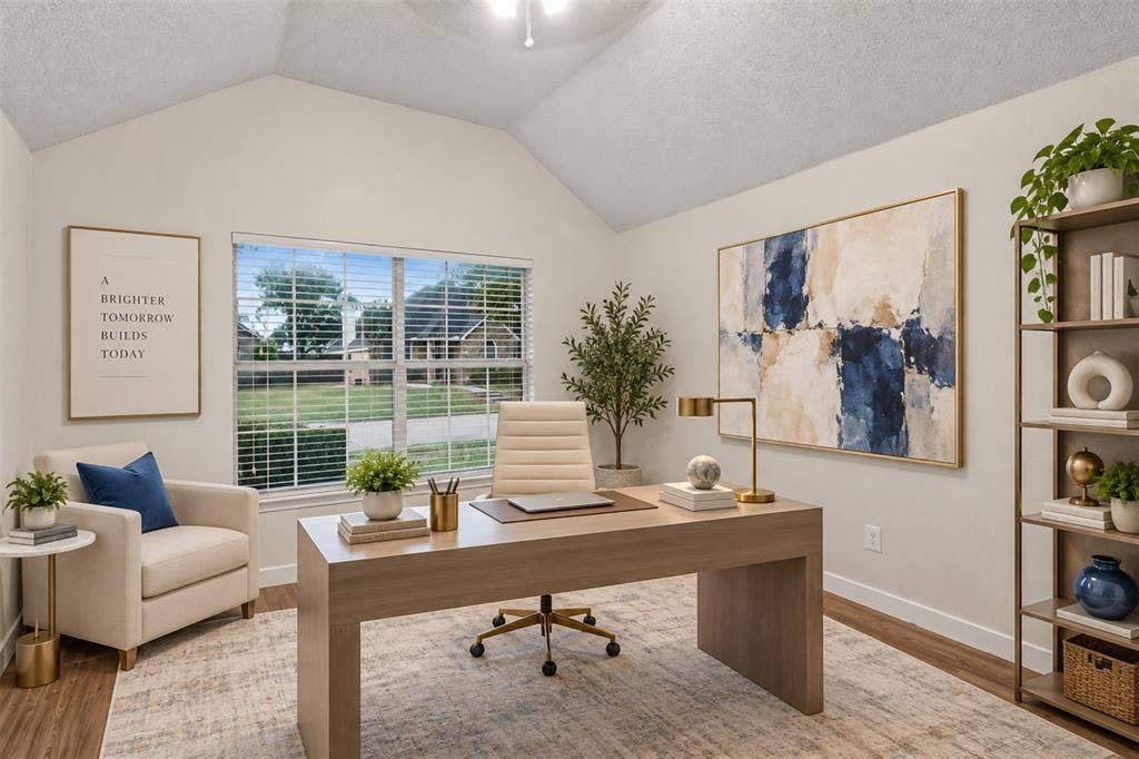 1409 Autumnmist Drive, Allen, TX 75002 Bedroom #4 virtually staged as an office