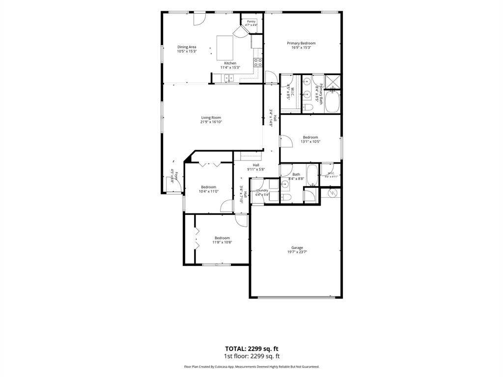 9825 Stoney Bridge Road, Fort Worth, TX 76108 Floor plan with dimensions