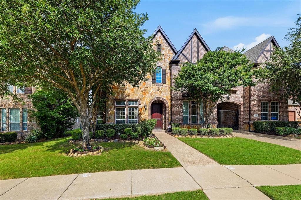 420 Silverado Trail, Keller, TX 76248 Stone and brick exterior with Tudor-style gables