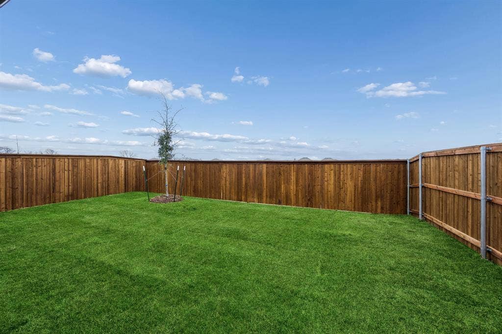 528 Green Gables Drive, Princeton, TX 75071 Yard in the Cedar home plan by Trophy Signature Homes – REPRESENTATIVE PHOTO