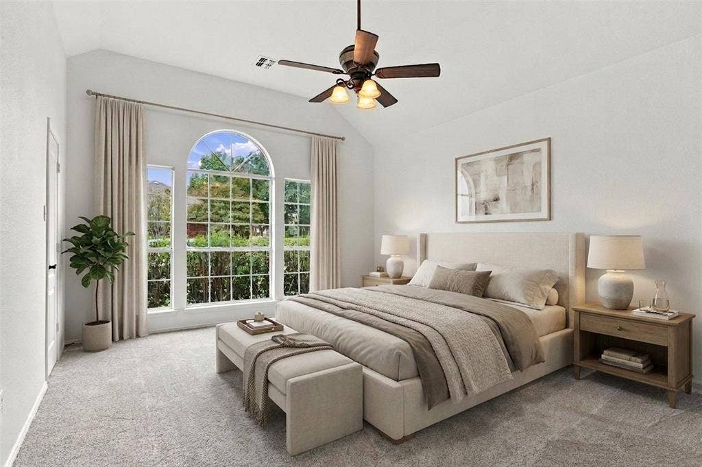 Virtually Staged Primary Bedroom