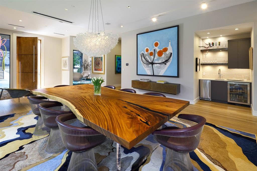 4745 Crooked Lane, Dallas, TX 75229 Formal Dining room with wet bar