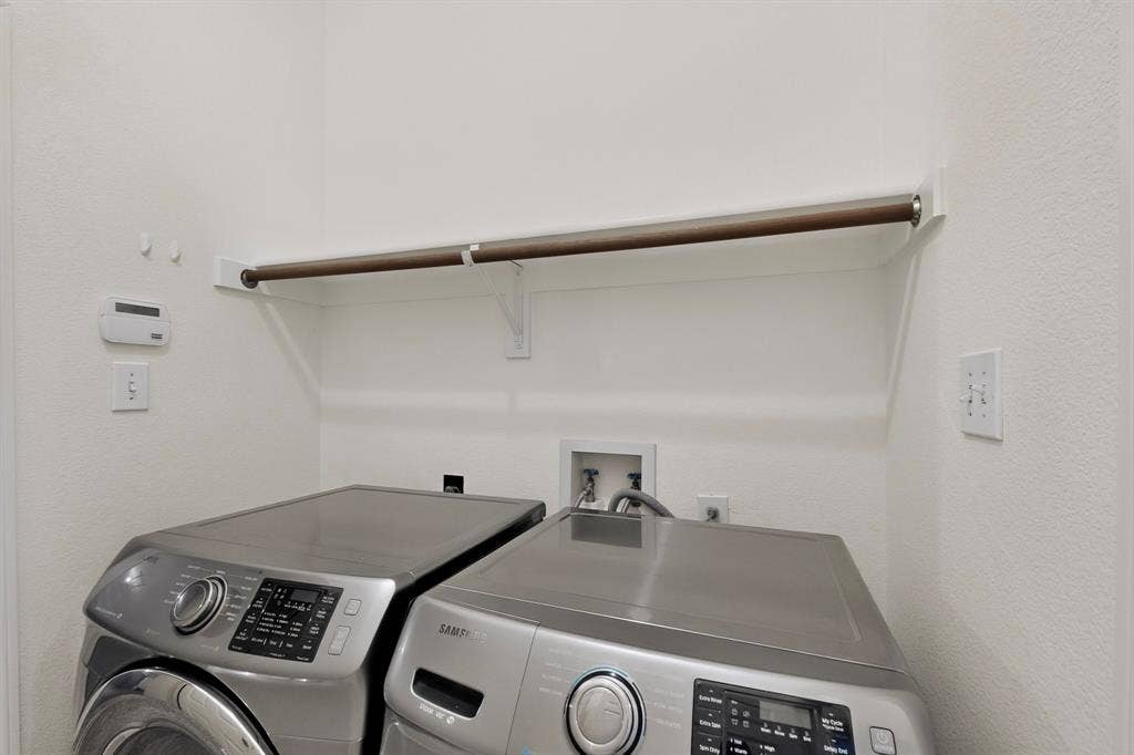 8108 Case Drive, Plano, TX 75025 Upper shelf with a hanging rod