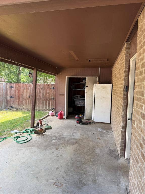 408 Hillcreek Drive, Whitehouse, TX 75791 Carport with storage area.
