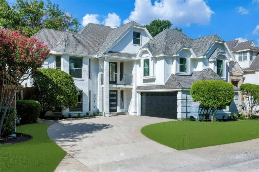 6029 Buffridge Trail, Dallas, TX 75252 Large driveway, freshly painted exterior, all new windows
