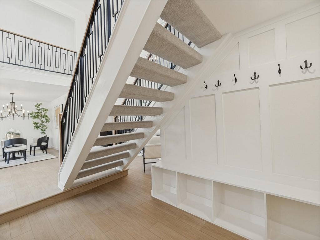 6029 Buffridge Trail, Dallas, TX 75252 Great use of space under stairs, right inside the garage entrance