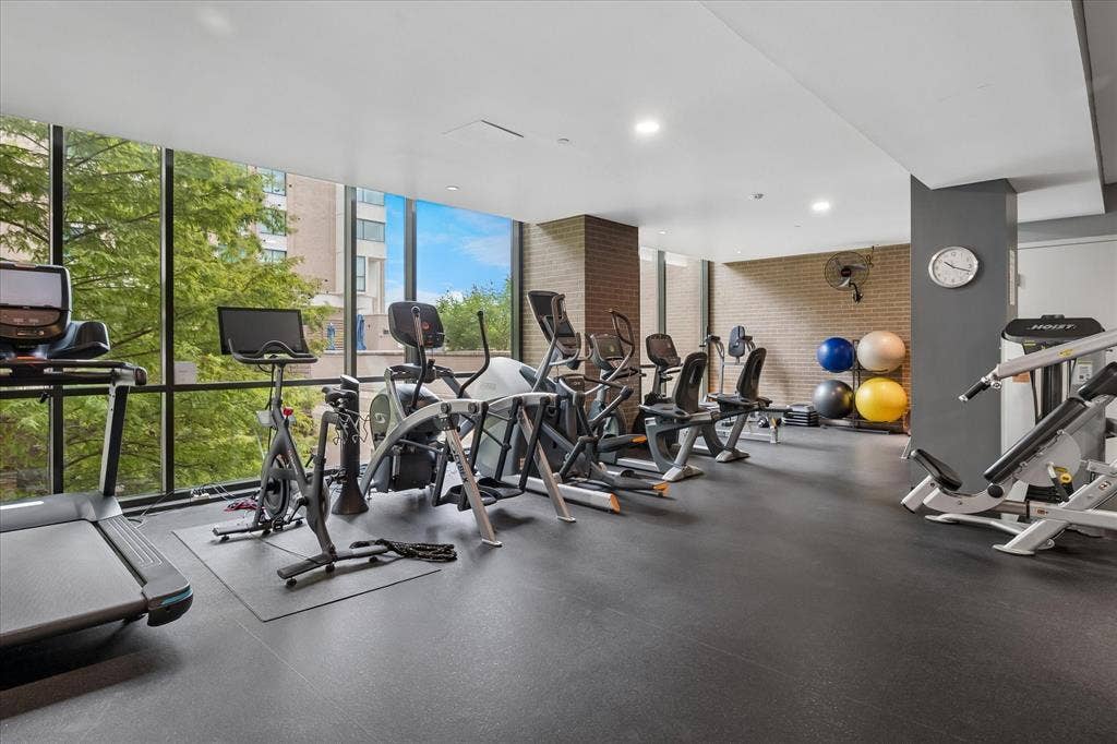 5656 N Central Expressway, #601, Dallas, TX 75206 Convenient gym with nice views.