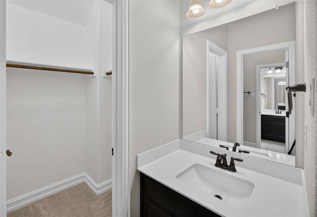8125 Charford Drive, Fort Worth, TX 76131 BEDROOM # 2 SINK AND WALK-IN CLOSET