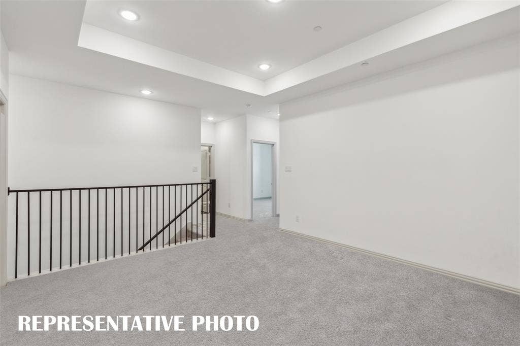 1030 Splitrock Drive, Allen, TX 75013 Upstairs you'll find an open and spacious game room that makes an ideal second family living space. REPRESENTATIVE PHOTO