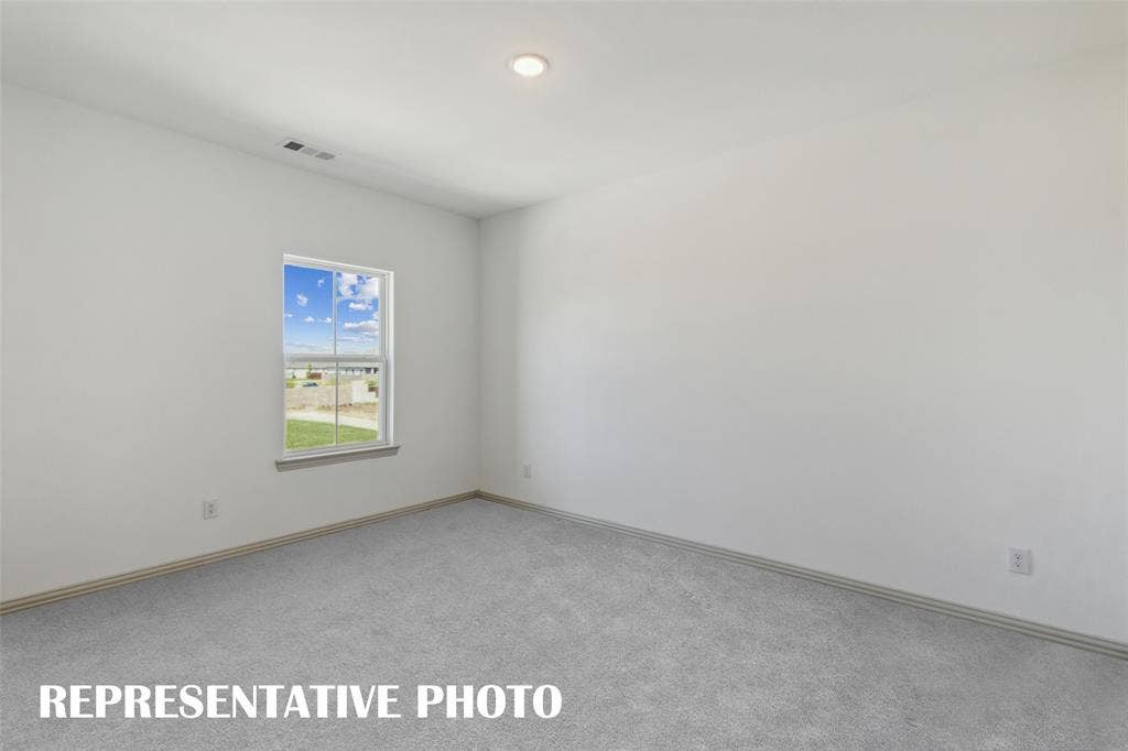 1030 Splitrock Drive, Allen, TX 75013 Your new home offers two spacious secondary bedrooms upstairs creating private spaces for your guests to relax. REPRESENTATIVE PHOTO