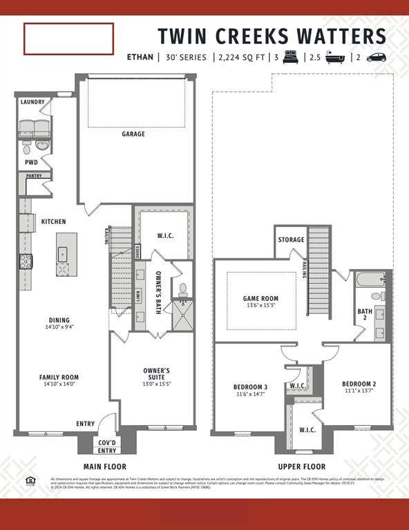 1030 Splitrock Drive, Allen, TX 75013 With a gorgeous main level owner's suite, large secondary bedrooms upstairs, and plenty of room to spread out, our new Ethan floor plan offers space for the entire family!
