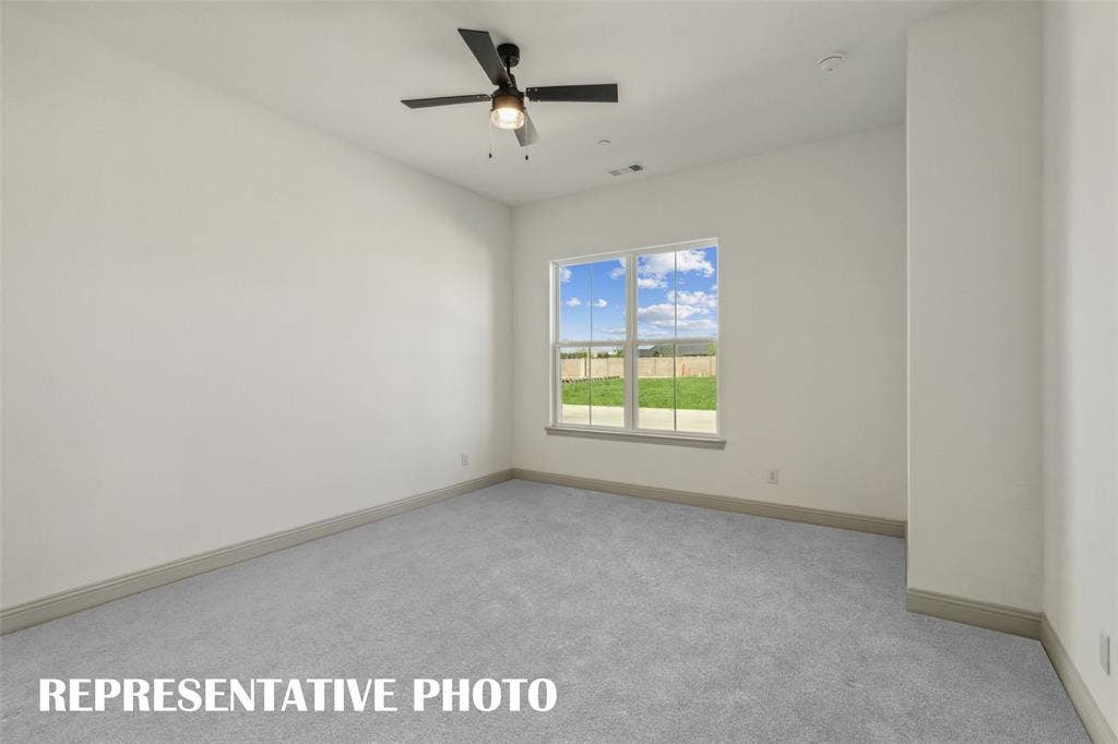 1030 Splitrock Drive, Allen, TX 75013 This peaceful and relaxing, main floor owner's bedroom is the perfect place for you to relax and unwind at the end of the day. REPRESENTATIVE PHOTO