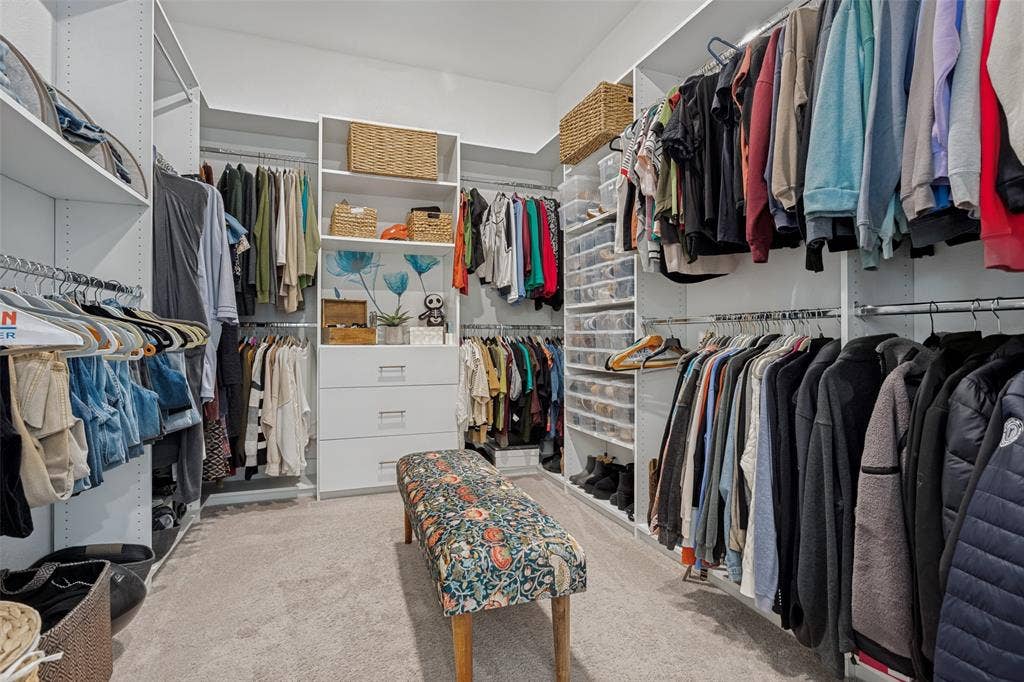 3509 The Commons Parkway, Sachse, TX 75048 Thoughtfully designed walk-in closet with custom shelving