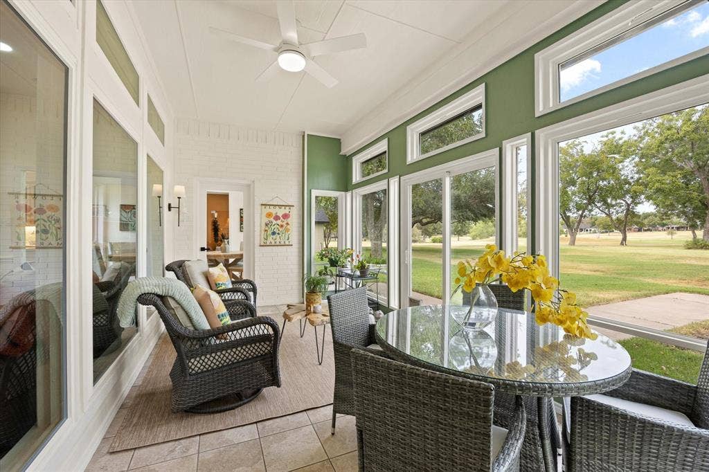 9604 Champions Drive, Granbury, TX 76049 Another View of the Sunroom