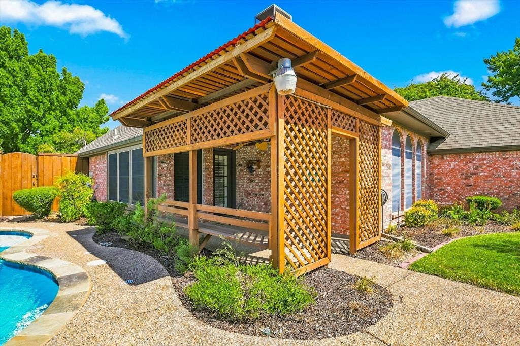 287 Tealwood Drive, Coppell, TX 75019 Privacy on Patio, in Pool and Yard