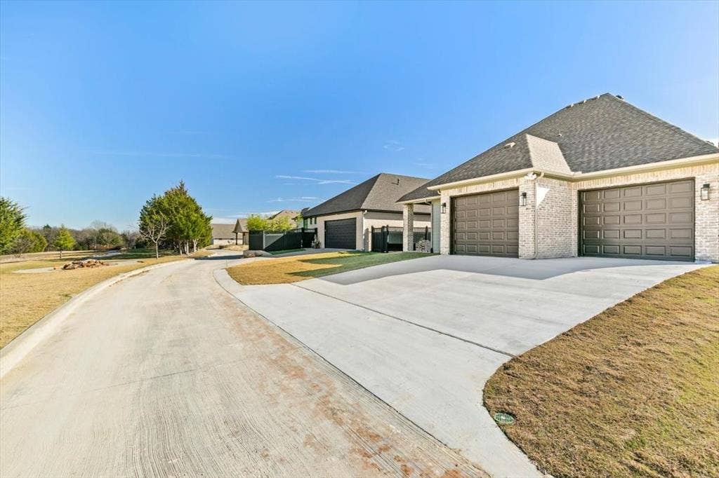Rear driveway