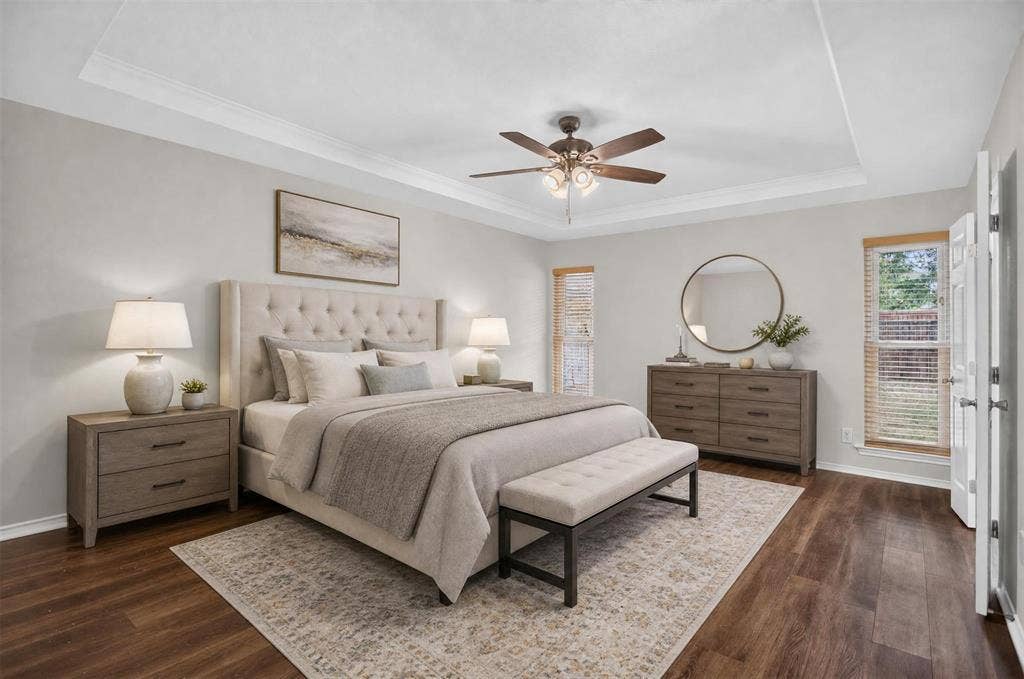 901 Willow Brook Drive, Allen, TX 75002 Primary bedroom staged
