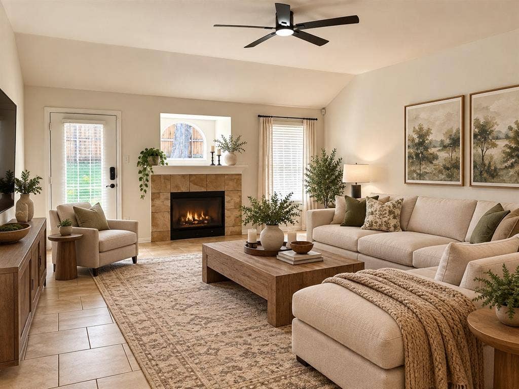 Living Room - Virtually Stage