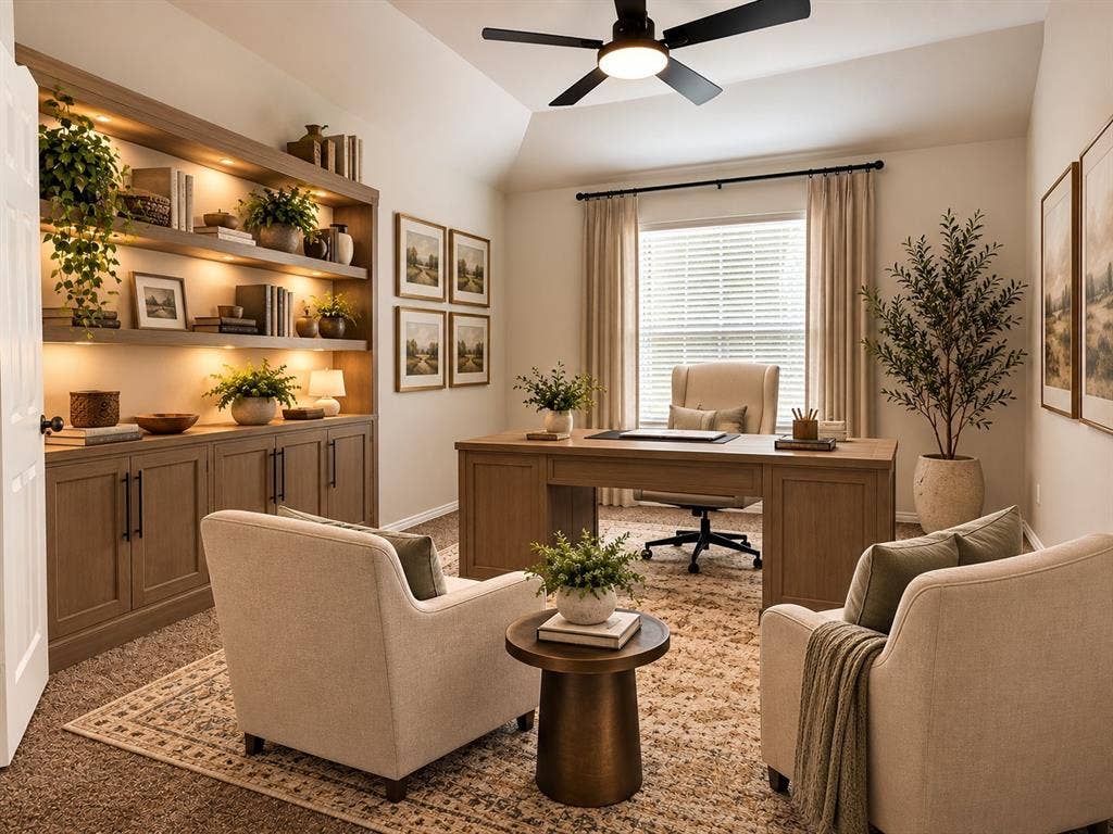 Study or 4th bedroom- Virtually Staged