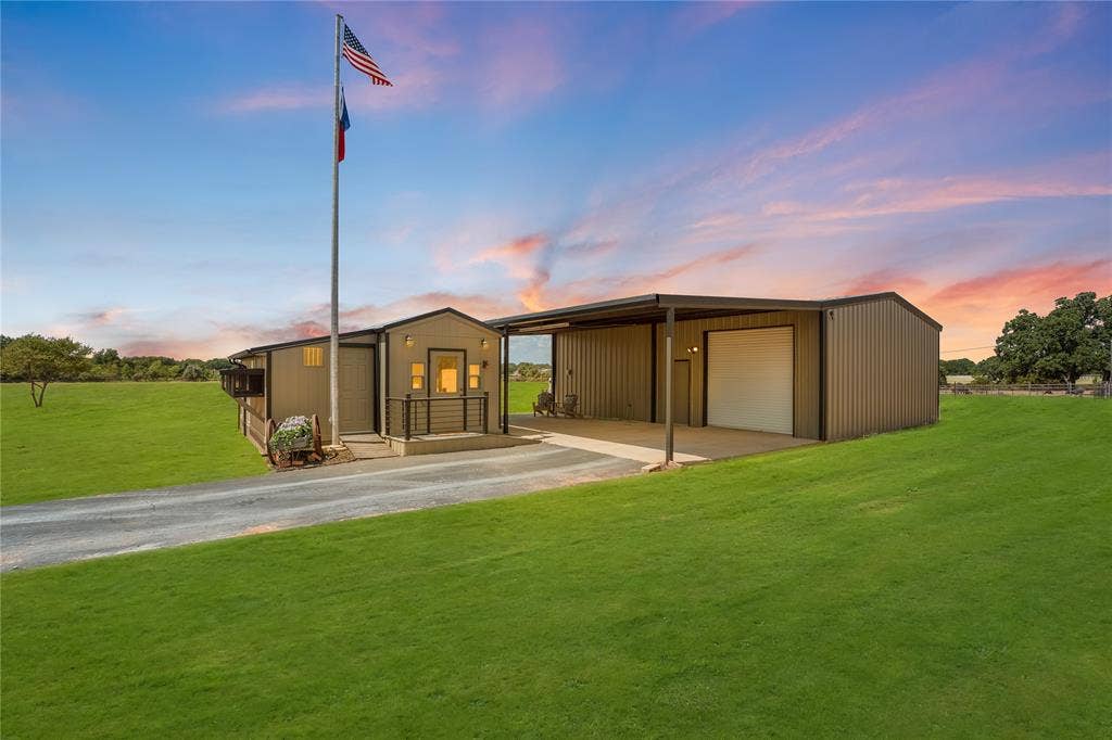 4870 Rhea Road, Granbury, TX 76049 Virtual twilight & grass greening enhancement