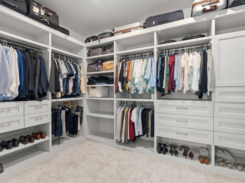 1020 Williams Lane, Copper Canyon, TX 75077 PRIMARY BEDROOM WALKIN CLOSET WITH CUSTOM CABINETS BUILT IN