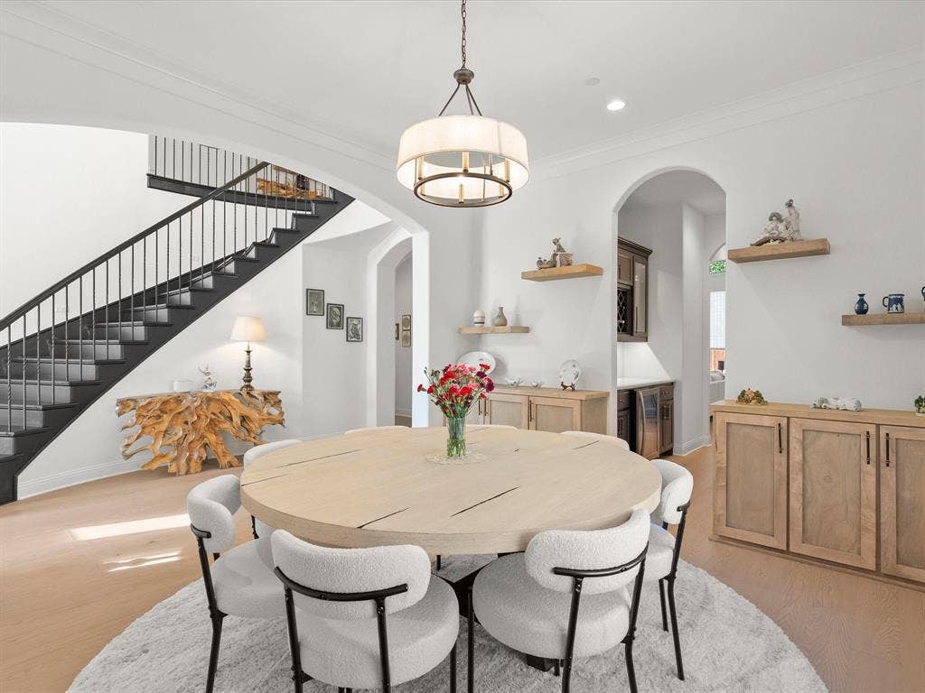 1020 Williams Lane, Copper Canyon, TX 75077 Built in custom cabinets formal dining area