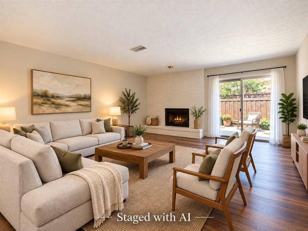 15531 Mosscove Circle, Dallas, TX 75248 Living 1 - Staged with AI
