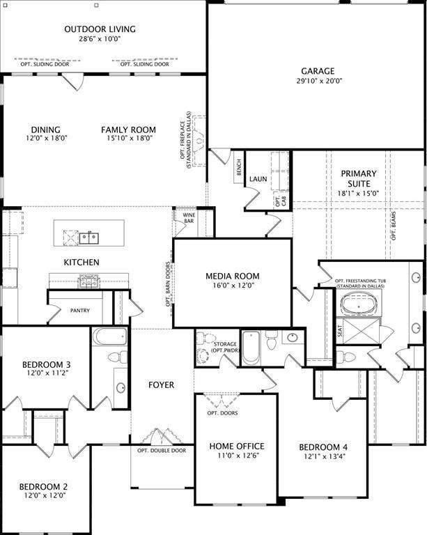 3358 Andesite Road, McKinney, TX 75071 Main Level