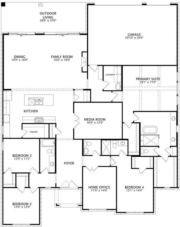 3358 Andesite Road, McKinney, TX 75071 Main Level