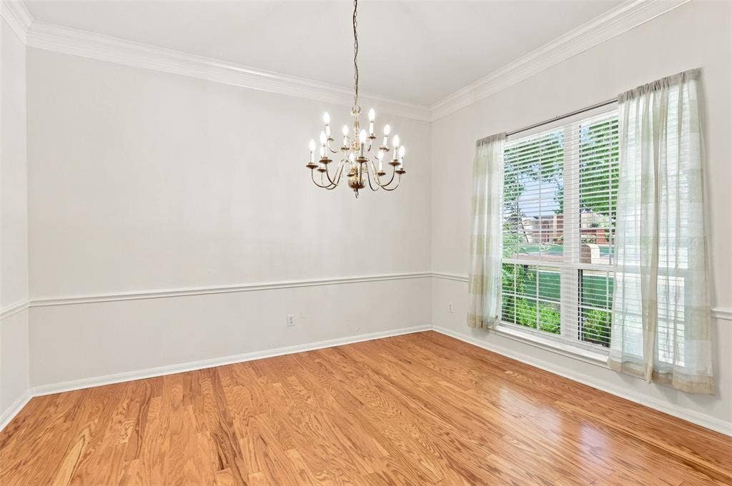 3617 Mackenzie Lane, Richardson, TX 75082 Large dining room is perfect for family gatherings with large window for lots of natural light.