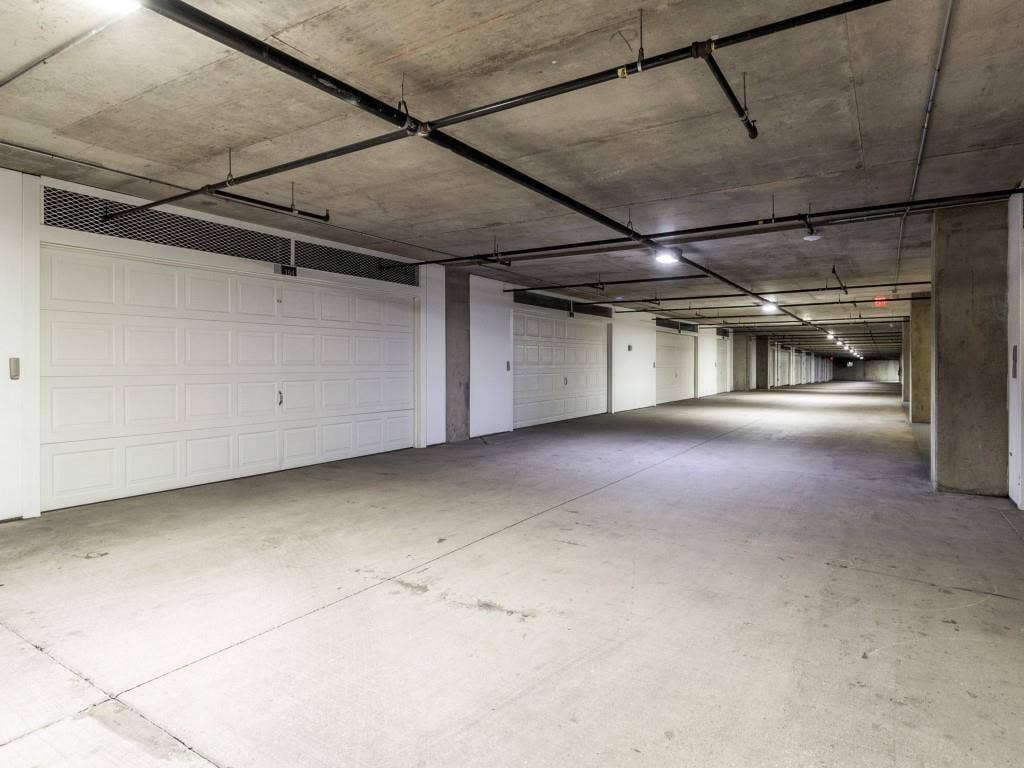 Concrete flooring with multiple garage doors