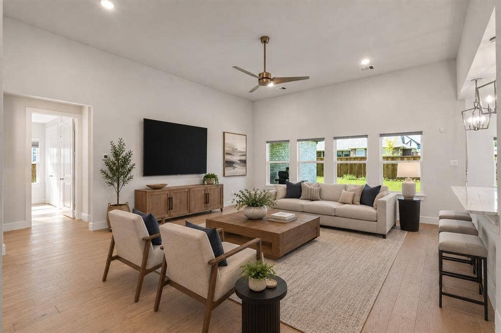 3905 Henley Lane, Garland, TX 75043 Living Room is Virtually Staged