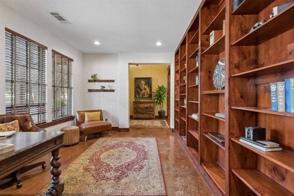 3227 Berry Hollow, Melissa, TX 75454 Beautiful custom shelving and windows make this is a great space