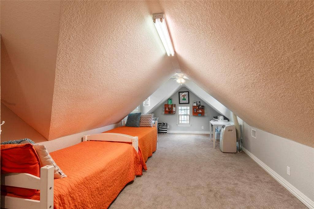 Bonus room upstairs with access to walk in attic