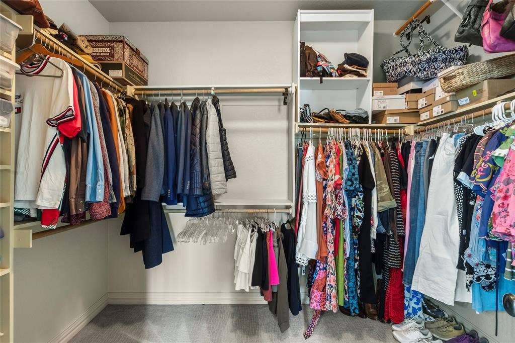 Large primary closet