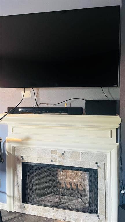 Wood burning fire place