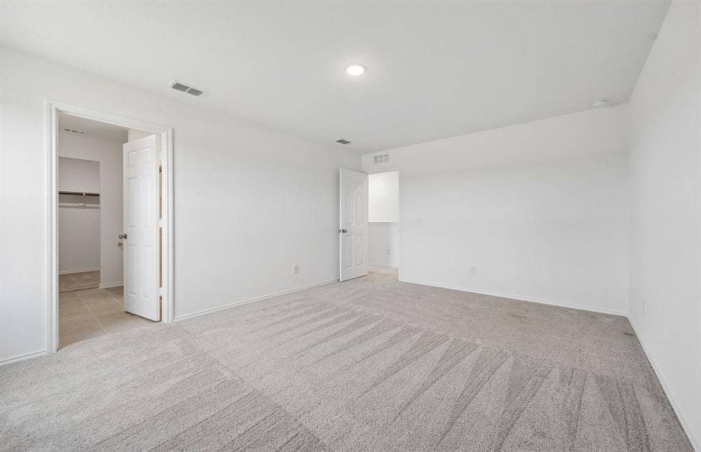 *Floorplan representation, not actual home - Spacious owner's suite view 2