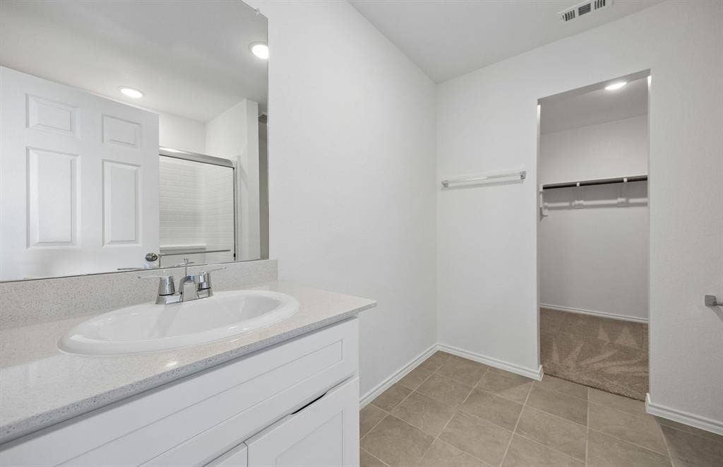 *Floorplan representation, not actual home - extra counter space in the owner's suite bath