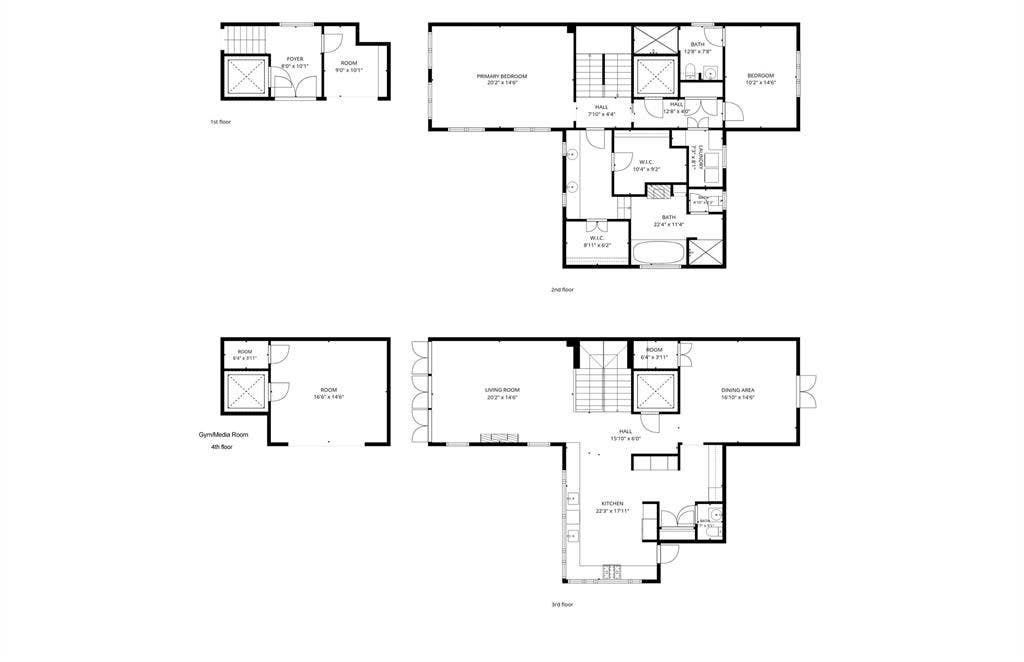 2203 Allen Street, Dallas, TX 75204 Main house all floors