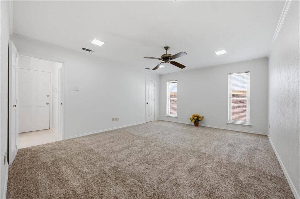 Bedroom #4 and/or game room area which is close to the garage; huge walk in closet - west side of the home