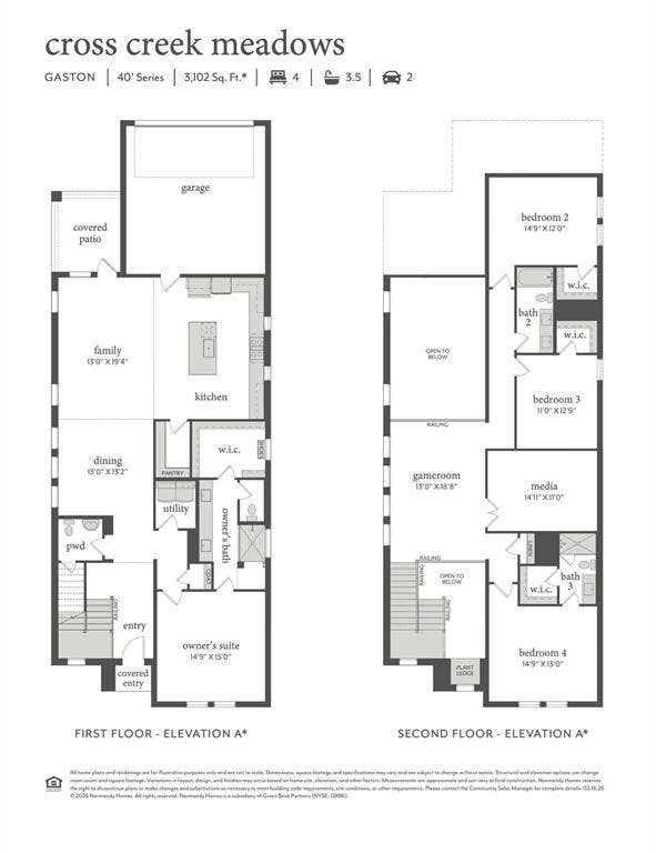 1109 Wheatgrass Mews, Celina, TX 75009 With an open and flowing main level designed for entertaining paired with spacious bedrooms and private baths, our Gaston plan is the dream home you have been searching for!