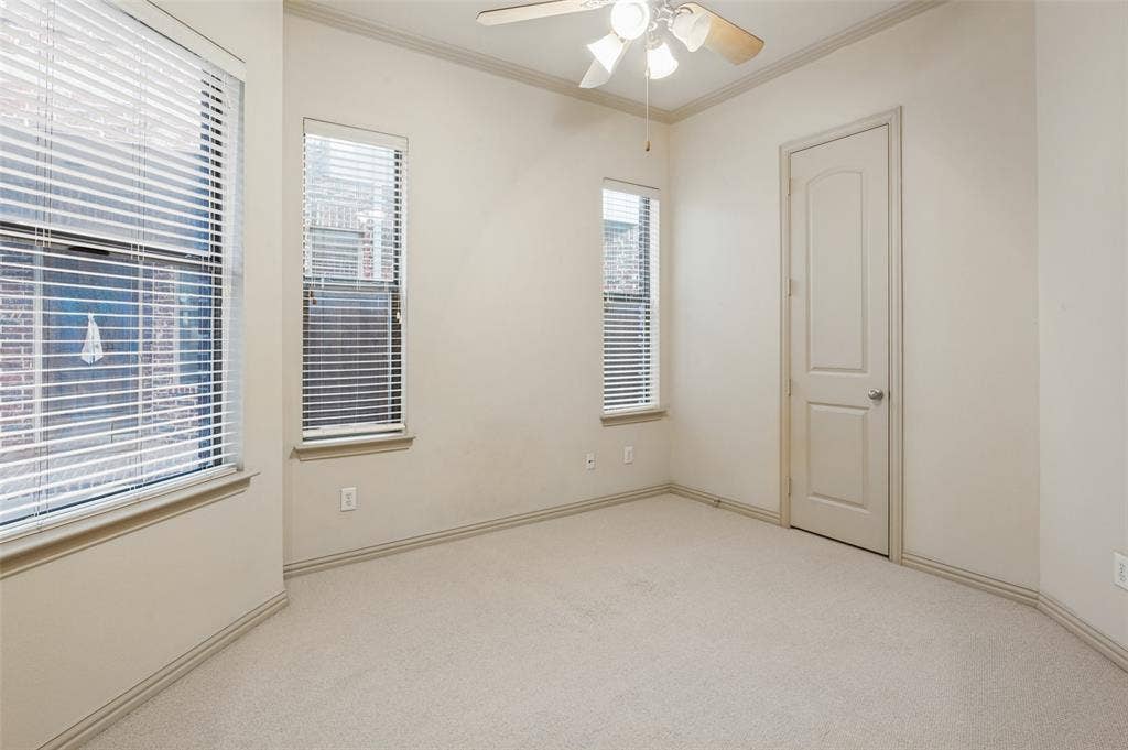 Office with French doors -- could be 4th BR