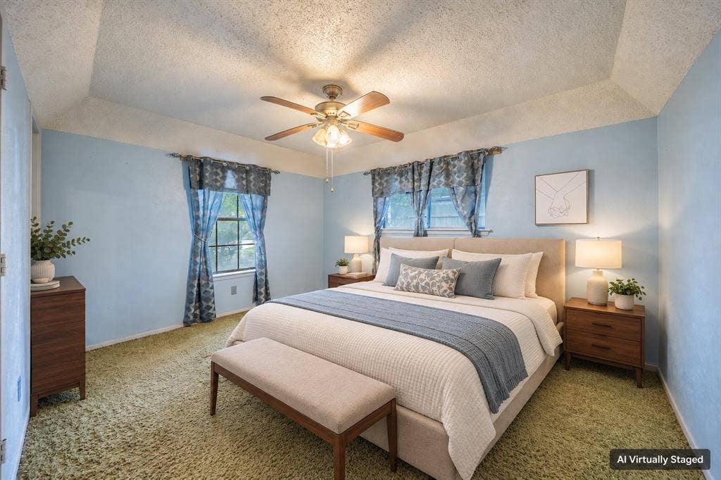 1517 Meadow Court, Midlothian, TX 76065 Recessed ceiling with a central fan light fixture