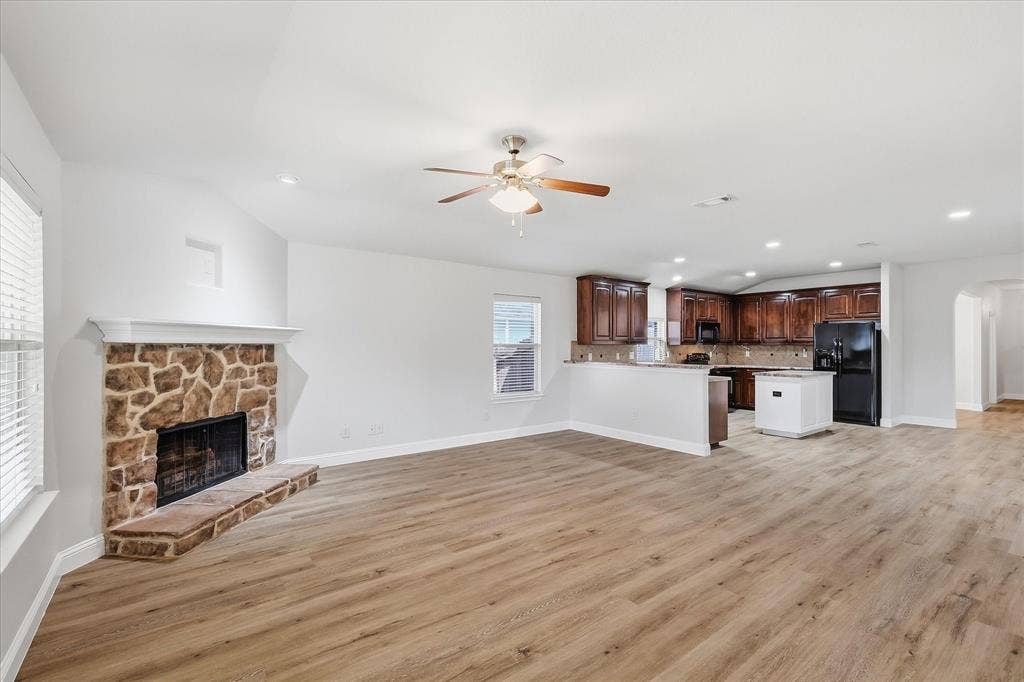 4516 Remuda Lane, Denton, TX 76226 Vaulted ceiling and wood-finish flooring