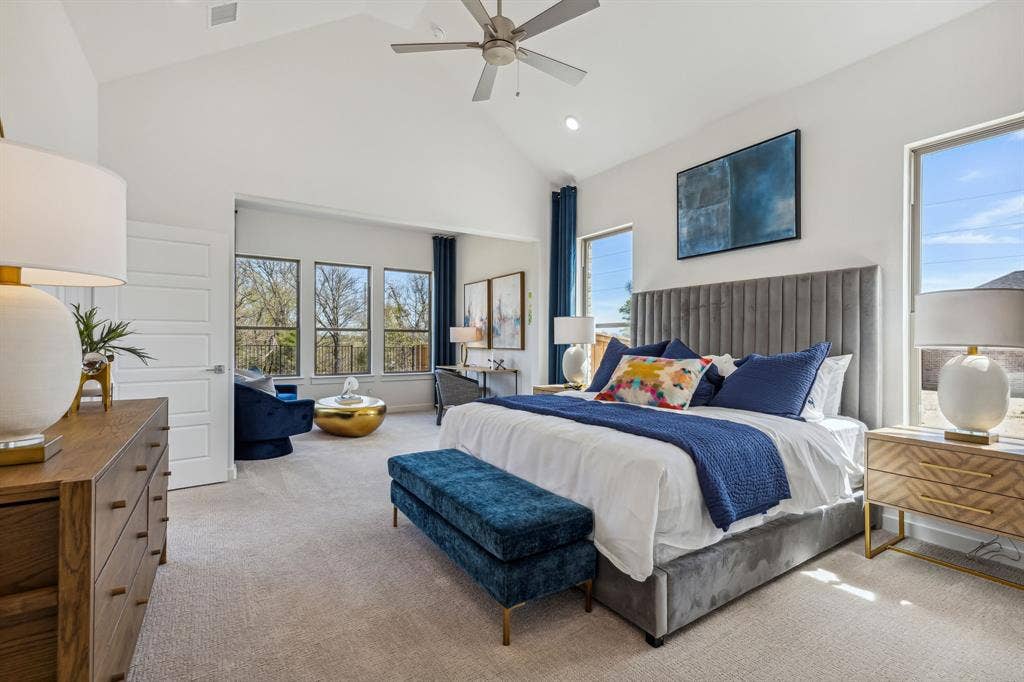 4705 Starlight Drive, McKinney, TX 75071 Primary Suite in the Van Gogh II home plan by Trophy Signature Homes – REPRESENTATIVE PHOTO