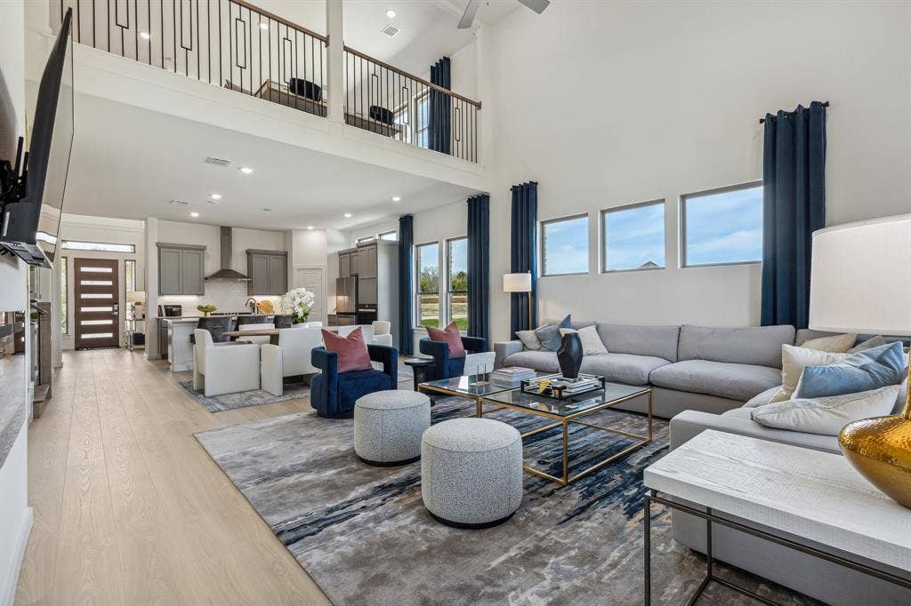 4705 Starlight Drive, McKinney, TX 75071 Open First Floor in the Van Gogh II home plan by Trophy Signature Homes – REPRESENTATIVE PHOTO
